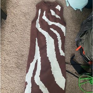 Print mini dress size small